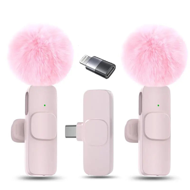 Premium Wireless Mini Microphones for iPhone/Smartphone - Crystal Clear Audio for Vlogs, Interviews & Video Recording with Noise Cancellation Technology