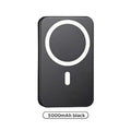 Magnetic Wireless Power Bank 5000mAh - Magsafe-Compatible Portable Charger with 15W Wireless Charging & 20W USB-C PD - Slim Battery Pack for iPhone 12-17 & Qi Android Devices (Includes Ring)