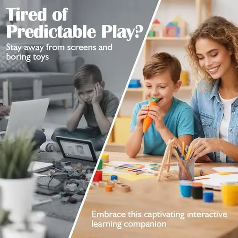 60-Second Carrot-Shaped Voice Recorder & Ballpoint Pen - Fun Gift for Kids, Students, and Teachers!